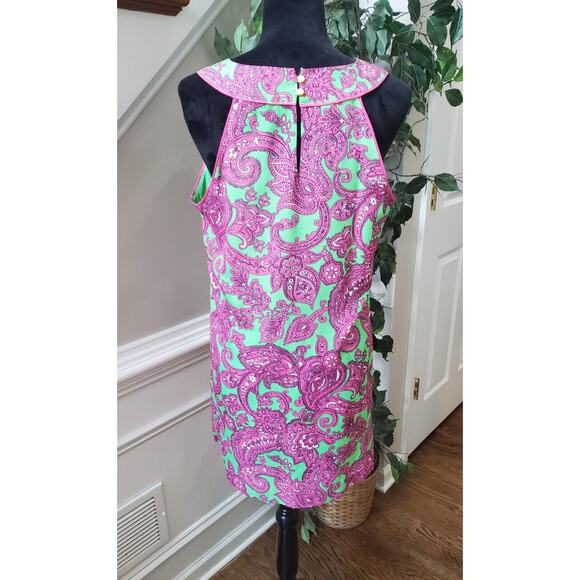 Crown & Ivy Women's Multicolor Polyester V-Neck Sleeveless Knee Length Dress PM - Picture 5 of 8